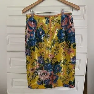 Diane von furstenberg sequin pencil skirt deals